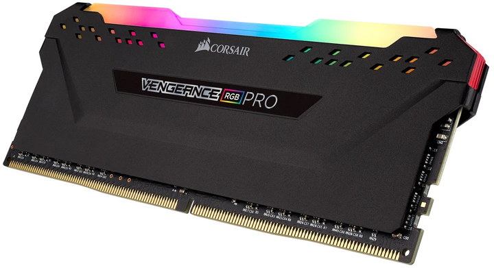 Оперативна пам'ять Corsair DDR4-3600 16384MB PC4-28800 VENGEANCE RGB PRO Black (CMW16GX4M1Z3600C18) - зображення 5