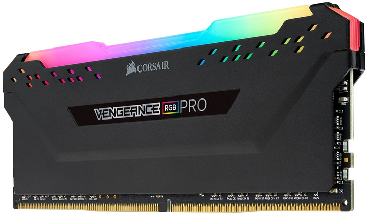 Pamięć RAM Corsair DDR4-3200 8192MB PC4-25600 VENGEANCE RGB PRO Black (CMW8GX4M1Z3200C16) - obraz 2