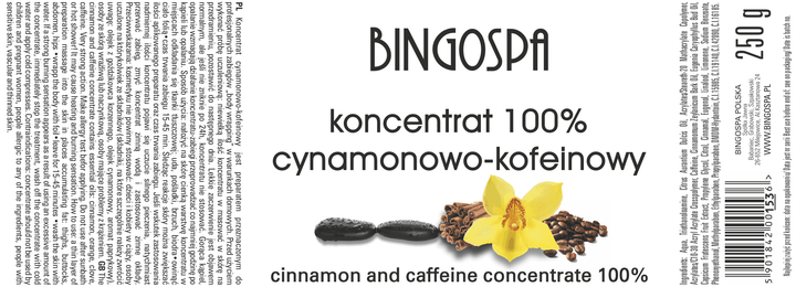 Koncentrat do ciała Bingo Spa Slim and Strong cynamonowo-kofeinowy z L-Karnityną antycellulitowy do wykonywania zabiegów body wrapping 250 g (5901842006838) - obraz 2