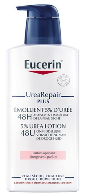 Balsam do ciała Eucerin Emolient 5% Urea Soothing Scent nawilżający z mocznikiem do skóry bardzo suchej i szorstkiej 400 ml (4005900924599) - obraz 1