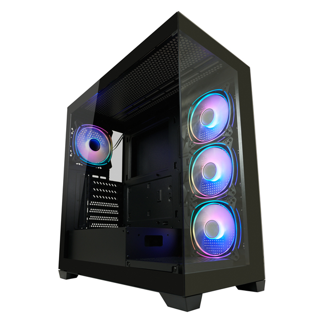 Obudowa LC-Power 715B Gaming Seamless Pale X Mid-Tower Black (LC-715B-ON) - obraz 13