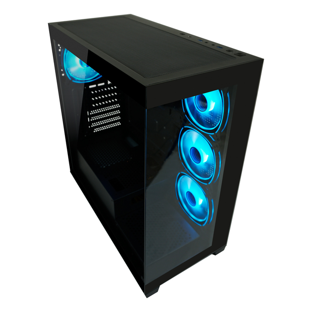 Obudowa LC-Power 715B Gaming Seamless Pale X Mid-Tower Black (LC-715B-ON) - obraz 14