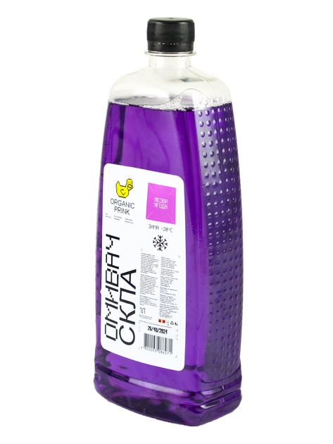 Омыватель стекла зимний -20 °С Лесные ягоды ПЭТ Organic Рrink 1 л (012029) - изображение 2
