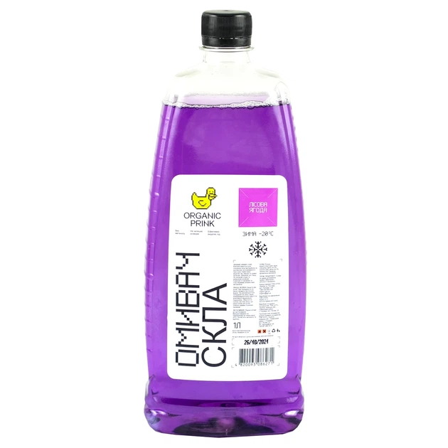 Омыватель стекла зимний -20 °С Лесные ягоды ПЭТ Organic Рrink 1 л (012029) - изображение 3