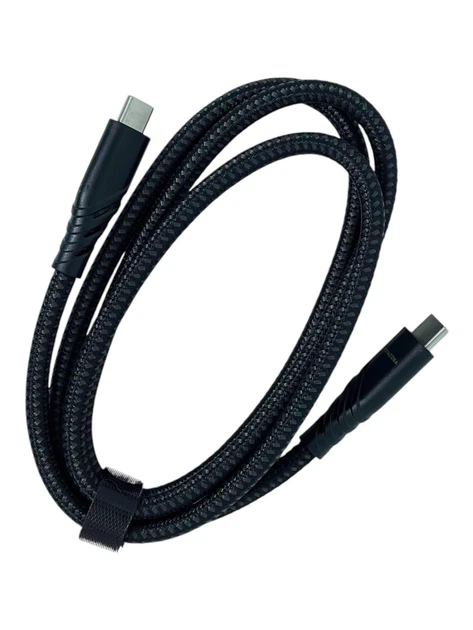 Кабель Remzona USB-C to USB-C 3.2 Gen2 100W 5A QC4.0 PD3.0 20Gbps 4K@60Hz 1m CCC1-03BK Black - Фото 3 Кабель Remzona USB-C to USB-C 3.2 Gen2 100W 5A QC4.0 PD3.0 20Gbps 4K@60Hz 1m CCC1-03BK Black - изображение 3
