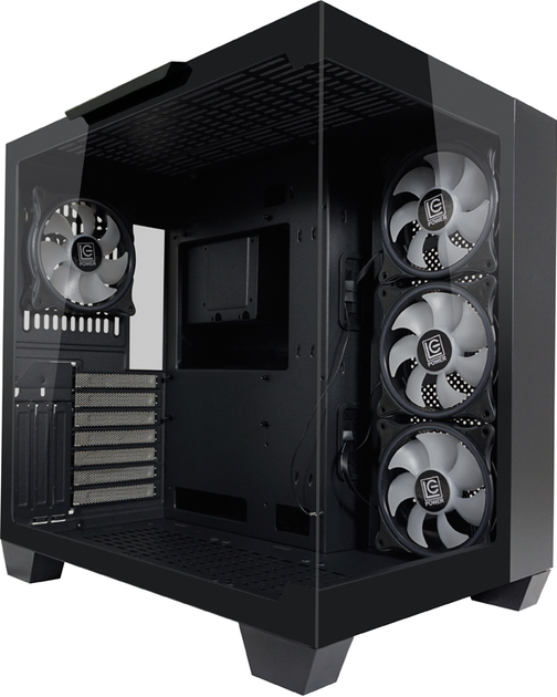 Obudowa LC-Power 809B Gaming Dark Storm X Mid-Tower Black (LC-809B-ON) - obraz 1