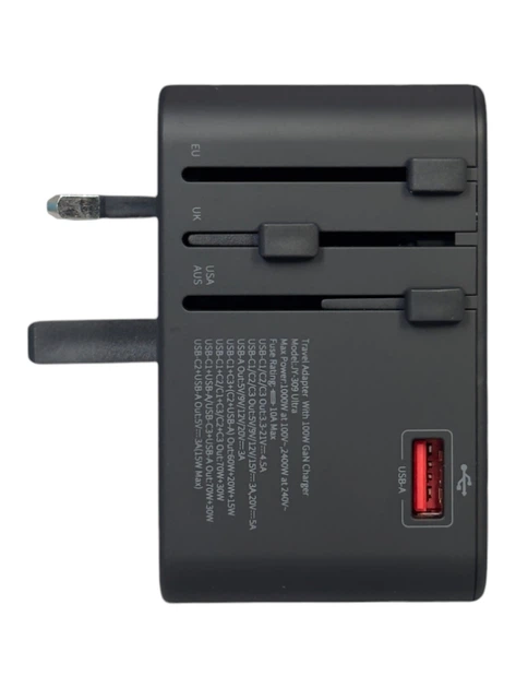 Универсальное сетевое зарядное устройство Remzona GaN Universal 100W CH1ACCC-01BK - Фото 5 Универсальное сетевое зарядное устройство Remzona GaN Universal 100W CH1ACCC-01BK - изображение 5