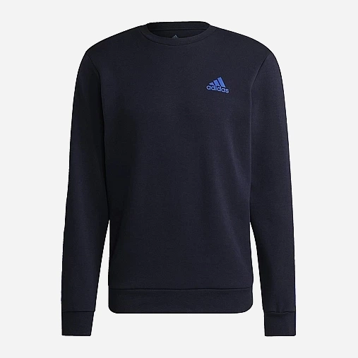 Bluza bez kaptura męska Adidas M Dk Swt H12218 S Niebieska (4064054430783) - obraz 5