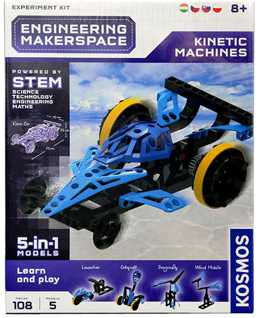 Конструктор Piatnik Stem Cosmos Kinetic Machines Racing Car 5 в 1 108 елементів (4002051616281) - зображення 1