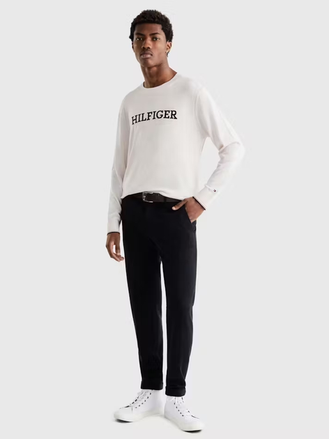 Джемпер чоловічий Tommy Hilfiger Regular Fit MW0MW31584 M Білий (8720644182826) - зображення 3