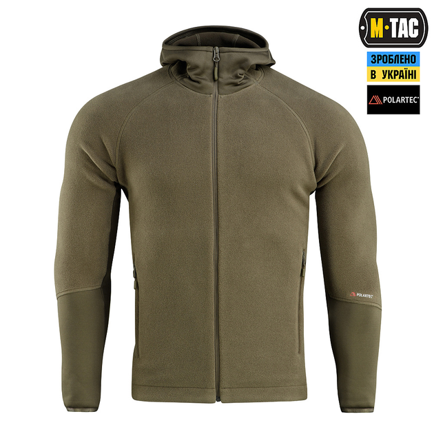 Кофта M-Tac Hoodie Polartec Sport Dark Olive 2XL - зображення 2