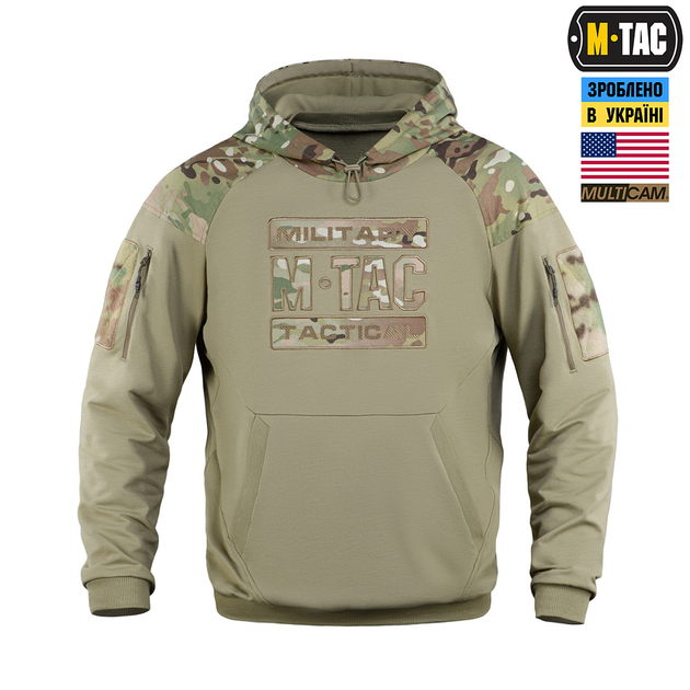 Кофта M-Tac Hoodie Combat Multicam/Tan M - зображення 2