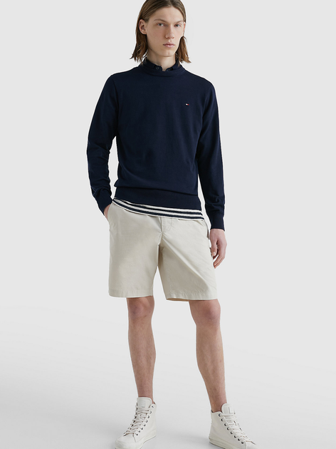 Sweter męski z dzianiny Tommy Hilfiger MW0MW30955-DW5 M Granatowy (8720642701623) - obraz 3