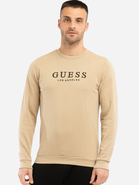 Світшот чоловічий Guess X2GQ11KBR12 S Кремовий (7622078145327) - зображення 1