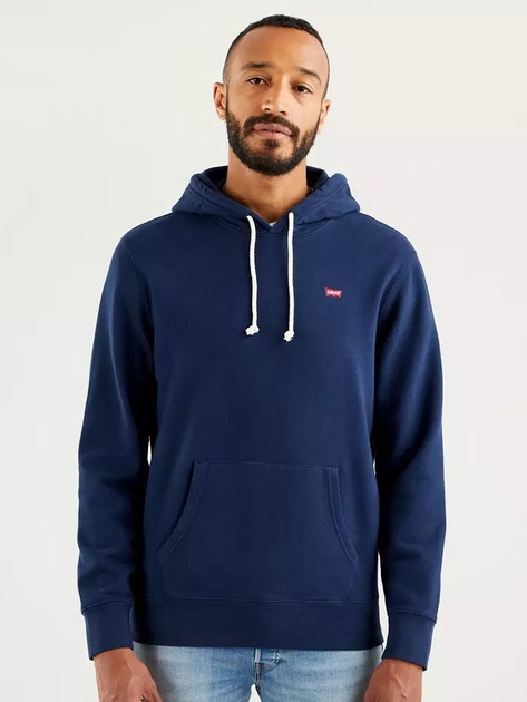 Bluza męska z kapturem kangurka Levi's The Original Hm Hoodie 34581-0009 S Granatowa (5400970008269) - obraz 1