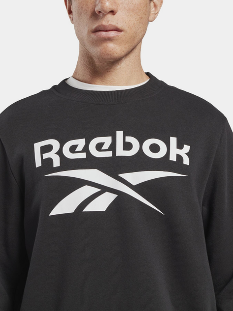 Світшот чоловічий Reebok Identity Big 100050269 S Чорний (4066751148329) - зображення 4