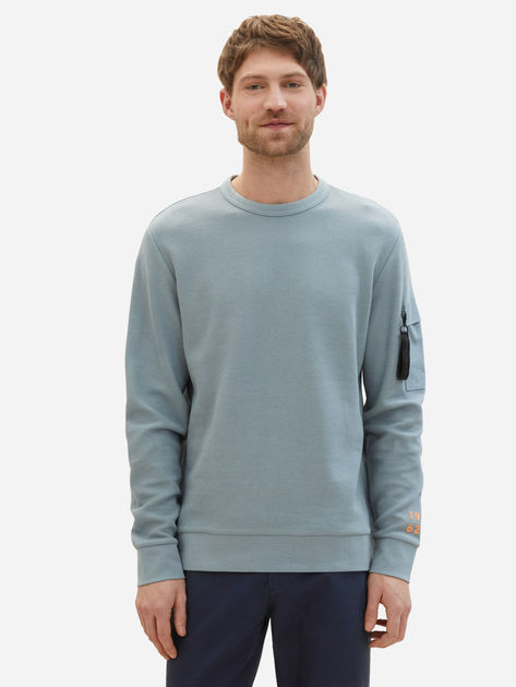 Bluza męska rozpinana streetwear z kapturem Tom Tailor L1040919018 XL Miętowa (4067672230186) - obraz 4
