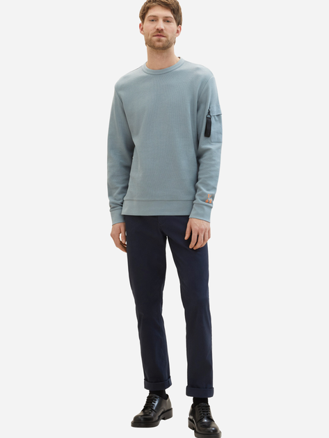 Bluza męska rozpinana streetwear z kapturem Tom Tailor L1040919018 L Miętowa (4067672230315) - obraz 3
