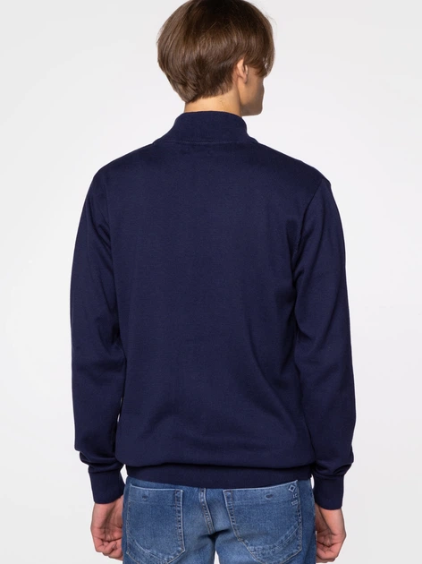 Толстовка на блискавці чоловіча Lee Cooper Ernest-4236 XL Синя (5904347393588) - зображення 2