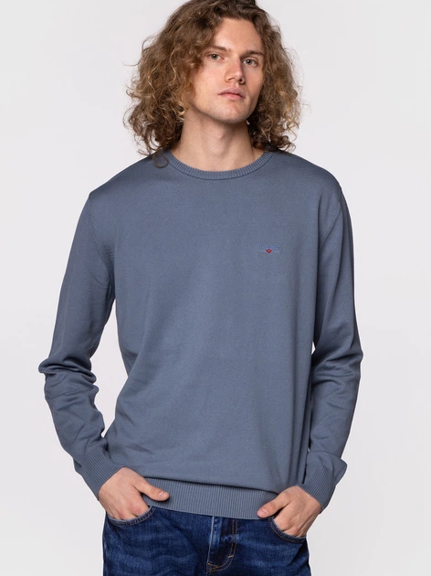 Sweter męski bawełniany Lee Cooper ANDY-ORGANIC L Ciemnoszary (5904347387655) - obraz 3