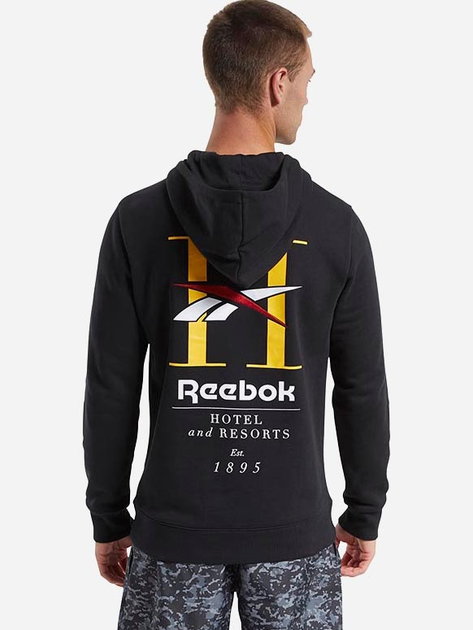 Bluza męska z kapturem Reebok Classic GP Hotel Hoodie FT7456 L Czarna (4060522481820) - obraz 2