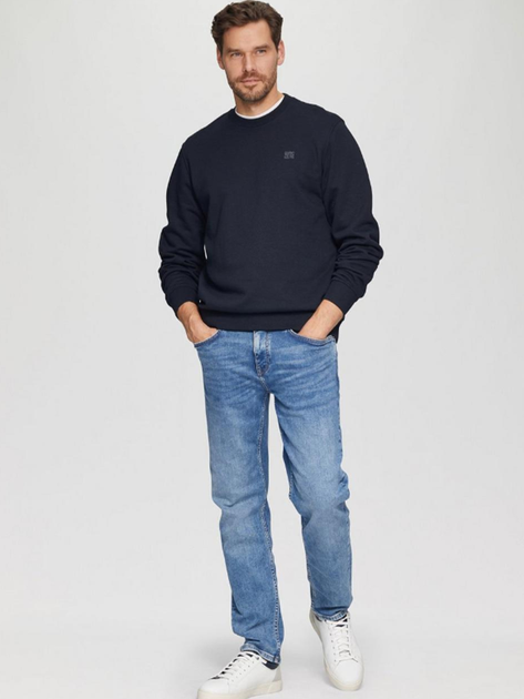 Bluza bez kaptura męska s.Oliver 10.3.11.14.140.2150160-5978 L Granatowa (4099976183936) - obraz 3