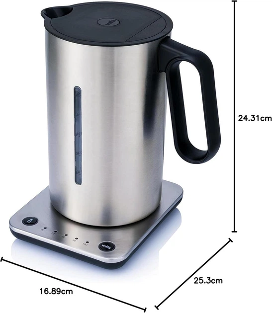 Чайник Wilfa Svart Format Silver 1.25 L Temperature Control (41B8C78083D6) - зображення 5
