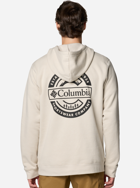 Худі чоловіче Columbia Columbia Trek Graphic Hoodie 2018494280 XXL Молочне (195981404791) - зображення 2