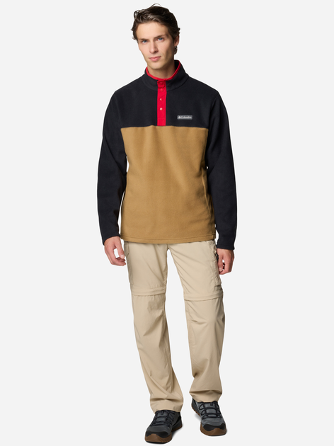 Толстовка на флісі чоловіча Columbia Steens Mountain Half Snap II 2097721259 XXL Коричневий/Чорний (195981427387) - зображення 3