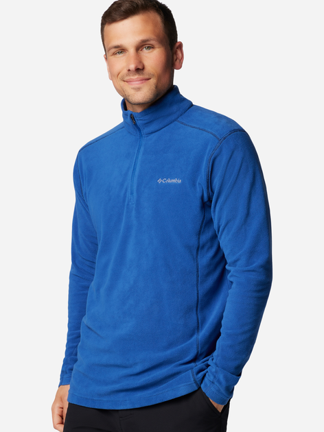 Bluza męska nierozpinana streetwear Columbia Klamath Range II Half Zip 1352472441 S Niebieska (195980978774) - obraz 1