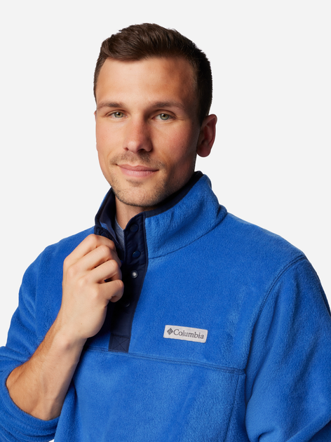 Толстовка на флісі чоловіча Columbia Steens Mountain Half Snap II 2097721433 XL Синя (195981427844) - зображення 6