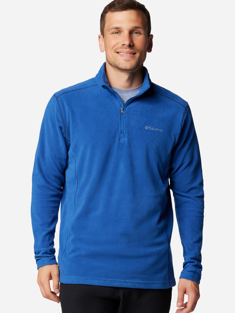Толстовка на флісі чоловіча Columbia Klamath Range II Half Zip 1352472441 S Синя (195980978774) - зображення 4
