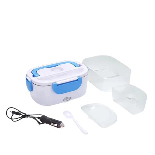 Електричний ланч бокс 1,05 л із підігрівом від прикурювача 12V для автомобіля, Блакитний - зображення 8
