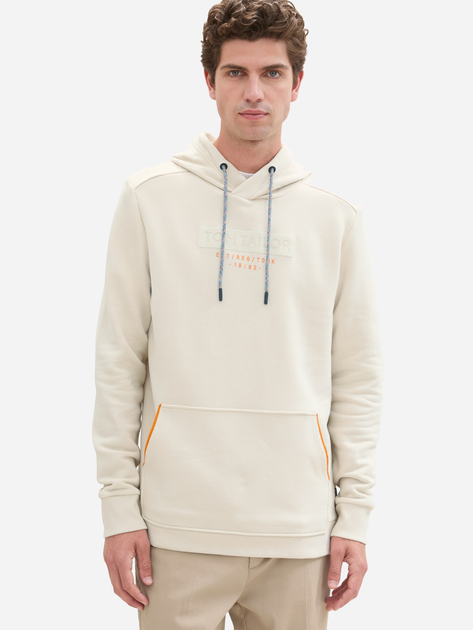 Bluza z kapturem męska Tom Tailor 1043391 M Beżowa (4068127102584) - obraz 4