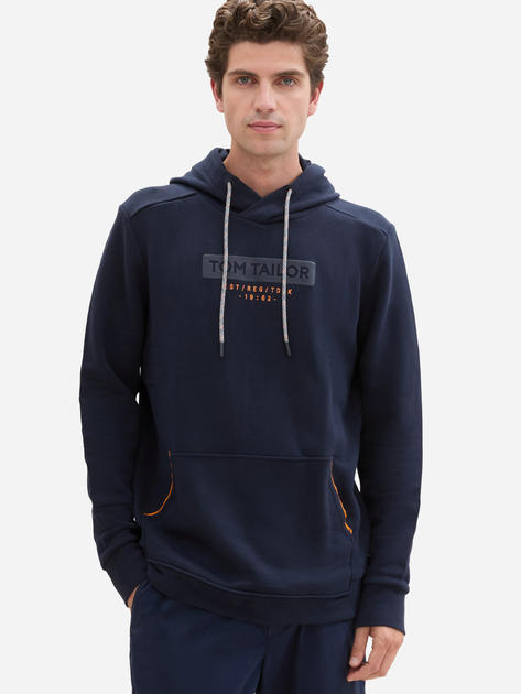Bluza z kapturem męska Tom Tailor 1043391 M Granatowa (4068127102935) - obraz 4