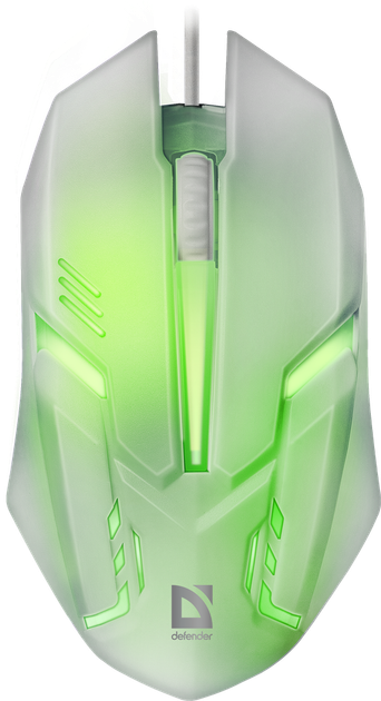 Мышь Defender Cyber MB-560L, White, USB, подсветка (52561) - изображение 2