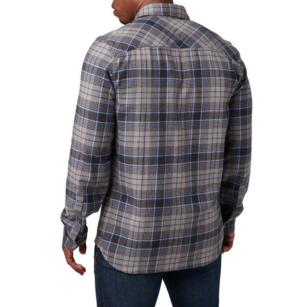 Сорочка тактична 5.11 Tactical Silverwood Flannel Plaid Long Sleeve Shirt Overcast Grey Plaid S (72173-1111) - изображение 2