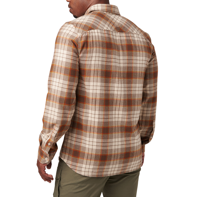 Сорочка тактична 5.11 Tactical Silverwood Flannel Plaid Long Sleeve Shirt Sand Dune Plaid M (72173-959) - изображение 2