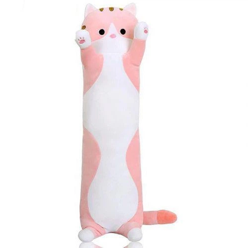 Мягкая игрушка-обнимашка "Кот-батон", розовый, 70 см (TS01091996224041) - Фото 1 Мягкая игрушка-обнимашка "Кот-батон", розовый, 70 см (TS01091996224041) - изображение 1