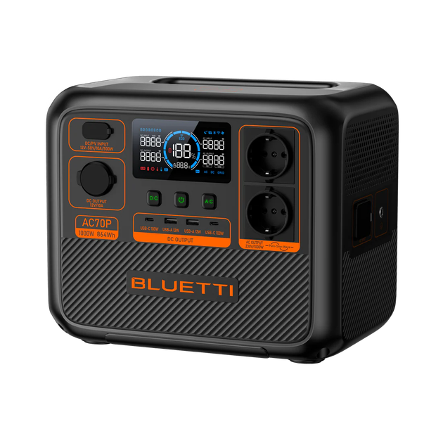 Портативна зарядна станція Bluetti AC70P (864Wh) (AC70P) - зображення 5