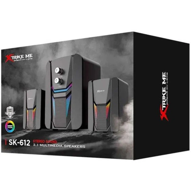 Акустические колонки для компьютера XTRIKE ME SK-612 |5W+2x3W, RGB| Черный - Фото 2 Акустические колонки для компьютера XTRIKE ME SK-612 |5W+2x3W, RGB| Черный - изображение 2