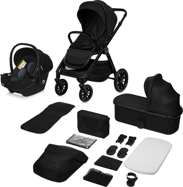 Универсальная коляска 3 в 1 Lionelo Layla Black Onyx (LO-LAYLA 3IN1 BLACK ONYX) - изображение 14