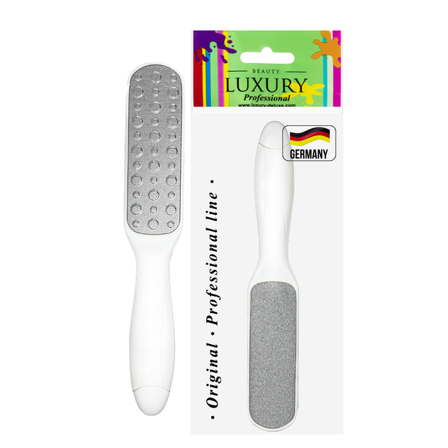Терка для пят Beauty Luxury лазерная двусторонняя грит 80/120 FL-04 - Фото 1 Терка для пят Beauty Luxury лазерная двусторонняя грит 80/120 FL-04 - изображение 1