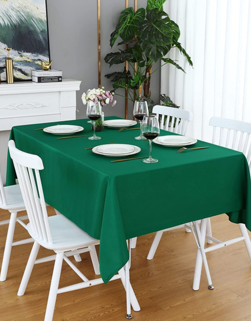 Тефлоновая скатерть Delight Monochrome TableCloth 100x140 см Зеленая (TC_Green_100x140) - Фото 1 Тефлоновая скатерть Delight Monochrome TableCloth 100x140 см Зеленая (TC_Green_100x140) - изображение 1