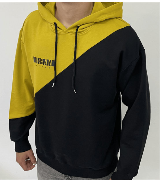 Комбинированное худи URBAN - HECTOR - 17291 - XL - Желтый/Черный - Фото 1 Комбинированное худи URBAN - HECTOR - 17291 - XL - Желтый/Черный - изображение 1