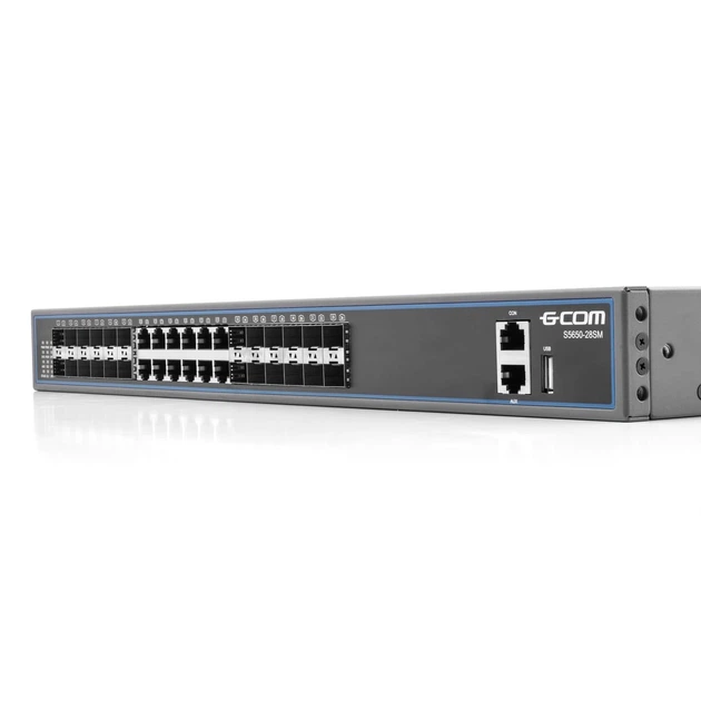 Комутатор керований GCOM S5650 28SM 1Gb порти - изображение 5