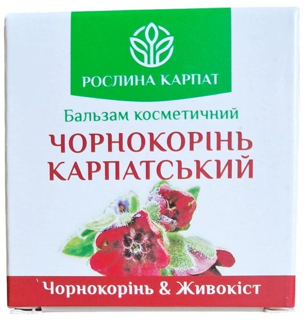 Бальзам Чорнокорінь Карпатський, Рослина Карпат знеболюючий і протизапальний при захворюванні суглобів, флакон 50 мл - зображення 1