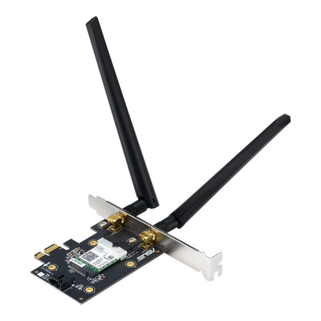 Wi-Fi + Bluetooth адаптер 2 в 1 - сетевая карта с 2 внешними антеннами ASUS PCE-AX1800 - Фото 3 Wi-Fi + Bluetooth адаптер 2 в 1 - сетевая карта с 2 внешними антеннами ASUS PCE-AX1800 - изображение 3