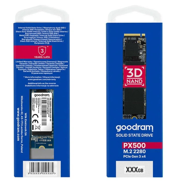 SSD накопитель Goodram PX500 G3 M.2 1TB NVMe PCIe 4.0 2280 SSDPR-PX500-01T-80-G3 - Фото 2 SSD накопитель Goodram PX500 G3 M.2 1TB NVMe PCIe 4.0 2280 SSDPR-PX500-01T-80-G3 - изображение 2