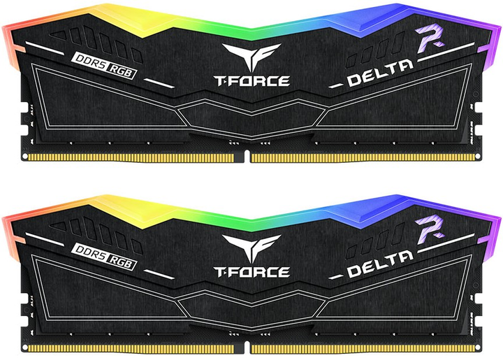 Pamięć RAM Team Group DDR5-6200 32768MB PC5-49600 (Kit of 2x16384) T-FORCE DELTA RGB Black (FF3D532G6200HC38ADC01) - obraz 1